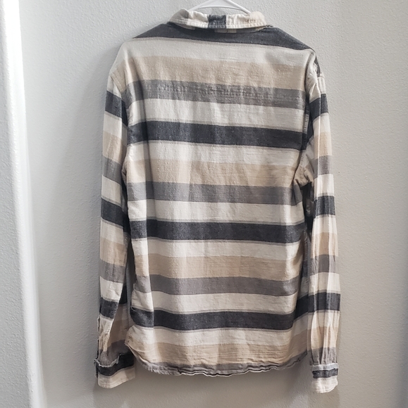 Free Nature earth tones flannel button up shirt size XL - Picture 2 of 4